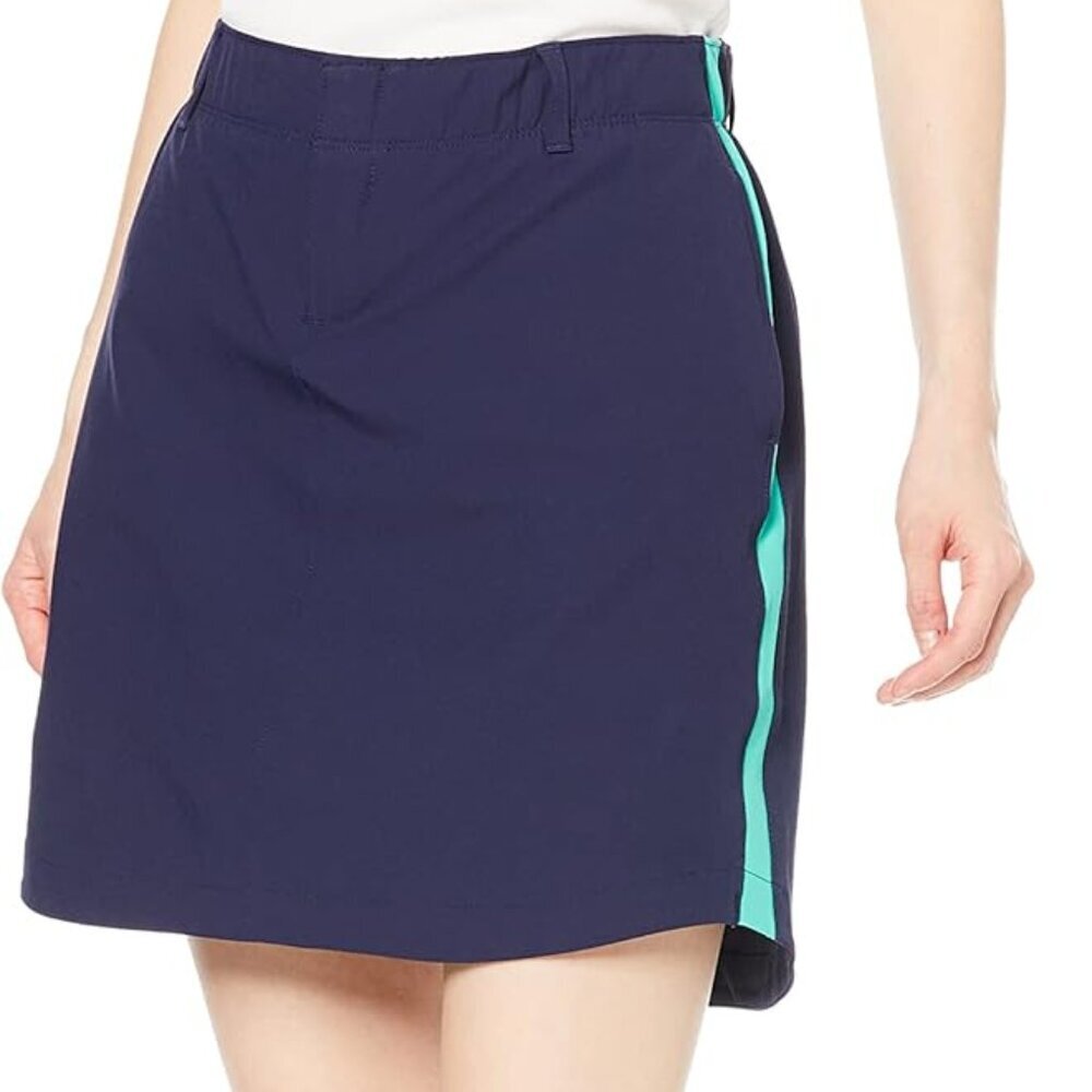 NWT Under Armour Womens Links Woven Skirt Sz 4 Navy Golf Skort